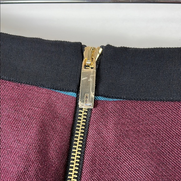 Ted Baker Majida London Blue and Black A-Line Skirt 6 - Picture 5 of 12